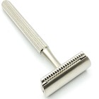 Parker Shaving 78R Satin Chrome Unisex Textured Long Handle Three Piece Safety Razor