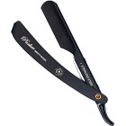 Parker Shaving PTBMETAL Black Steel Push Type Barber/Straight Razor