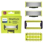 Philips OneBlade reservblads- och kroppskit 2-pack QP620/50
