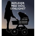 Pogu Barnvagnsreflex (Svart)