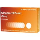 Omeprazol Punkt, enterokapsel, hård 20 mg 28 st