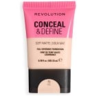 Revolution Conceal and Define Soft Matte Tube Foundation F2NC 23 ml