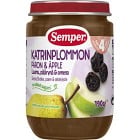 Semper Fruktpuré Katrinplommon & Päron 4M 190 g