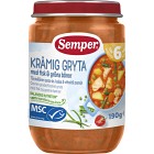 Semper Krämig gryta med fisk & gröna bönor 190g 6m