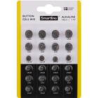 Smartline Button Cell Alkaline Mix 24-pack