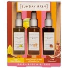 Sunday Rain Hair + Body Mist Trio (3 x 90 ml)