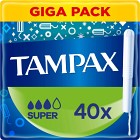 Tampax Super tamponger med pappersapplikator, 40 st