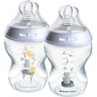 Tommee Tippee Natural Start Nappflaska Deco Blå 2 st 260 ml
