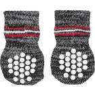Trixie Hundsockar Non-Slip 2-pack Grå M-L