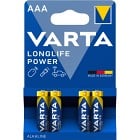 VARTA Batteri AAA Longlife Power 4 st