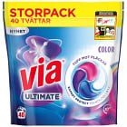 Via Colour & Care tvättkapslar 40 st