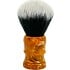 Marbled Yellow swirled w/brown & white Resin Tuxedo Knot BrushSolar Extra large knot