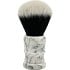 White w/ Black Marbled Tuxedo Knot Brush - Arctic