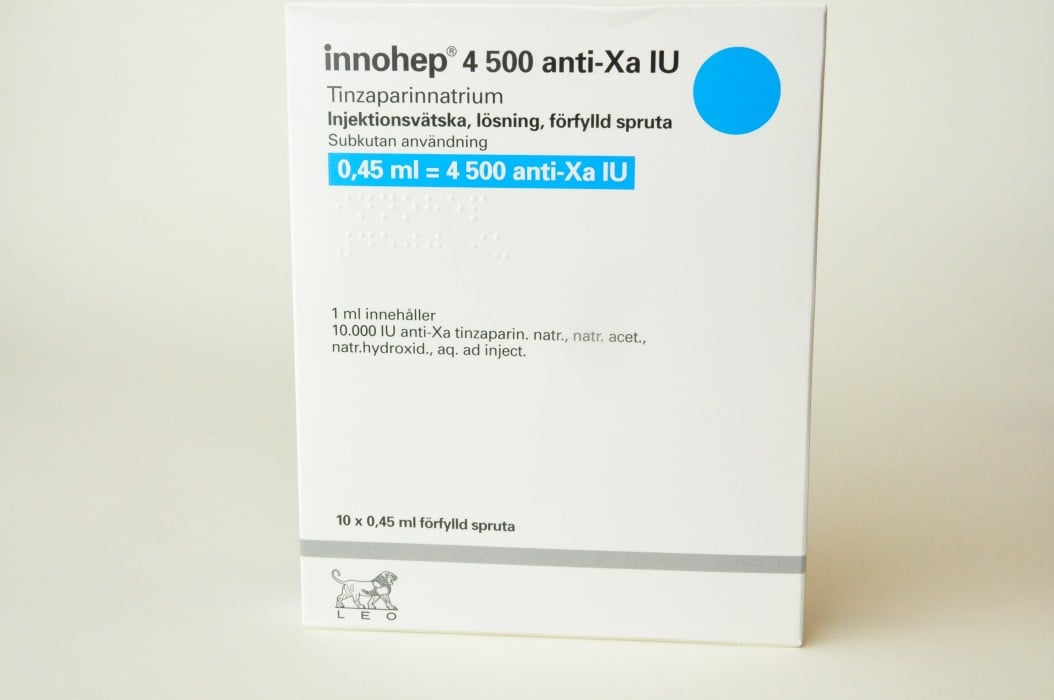 Innohep, inj-vätska, lösning, förfylld spruta 4500 anti-Xa IE - 10 styck