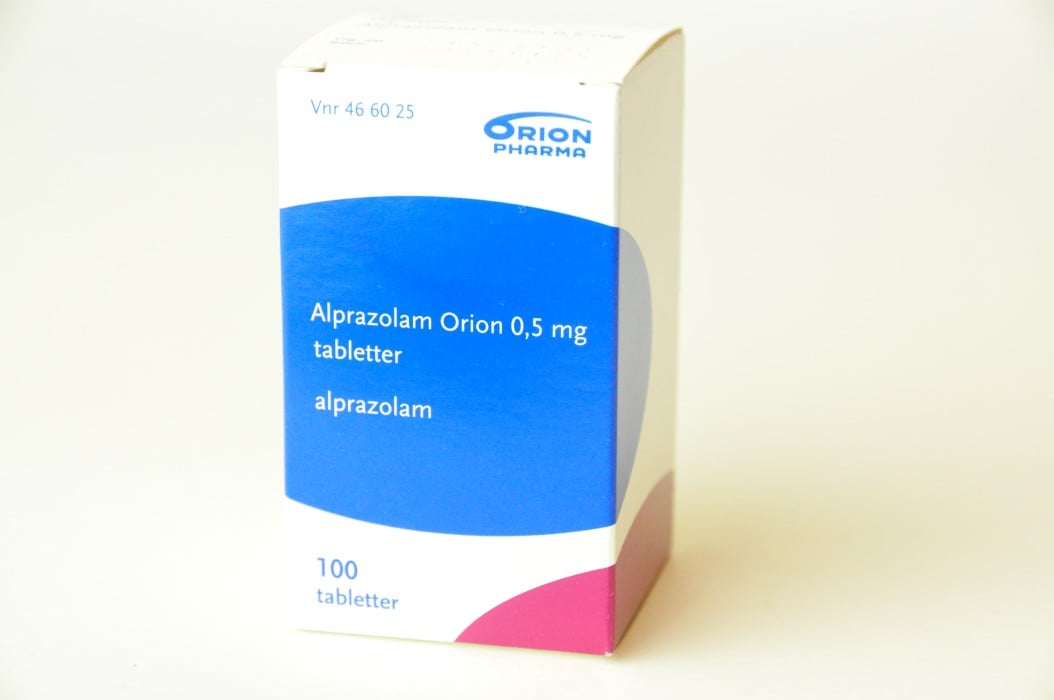 Alprazolam Orion, tablett 0,5 mg - 100 tablett(er)