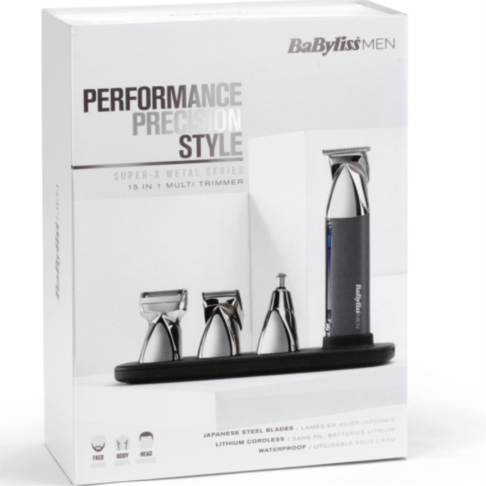 BaByliss Super X Metal 15-in-1 Cordless Multi Trimmer
