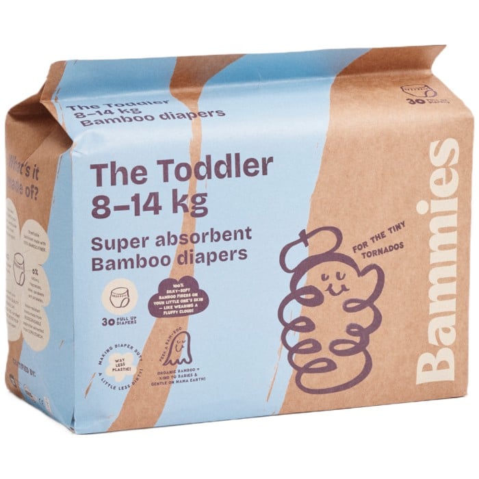 Bammies bambublöja The Toddler byxblöja 8-14 kg 30 st
