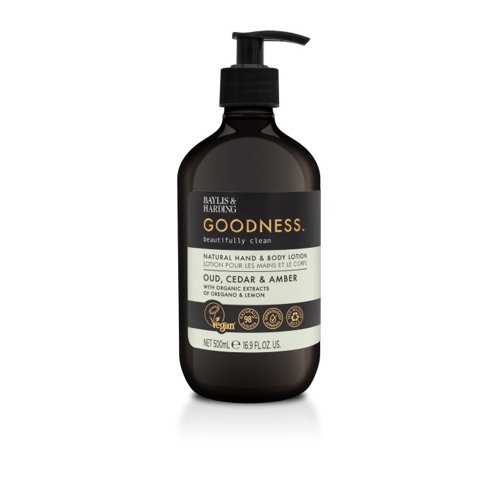 Baylis & Harding Goodness Oud, Cedar & Amber Hand & Body Cream 500 ml