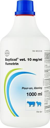 Bayticol vet., pour-on, lösning 10 mg/ml Elanco Denmark ApS - 1 liter