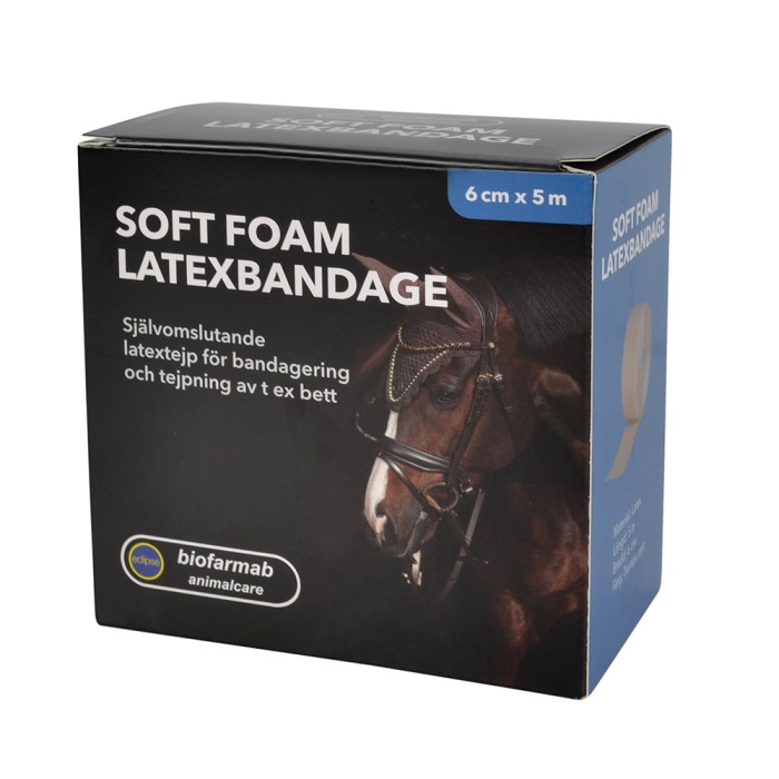 Eclipse Biofarmab Soft Foam latexbandage 6 cm x 5 m