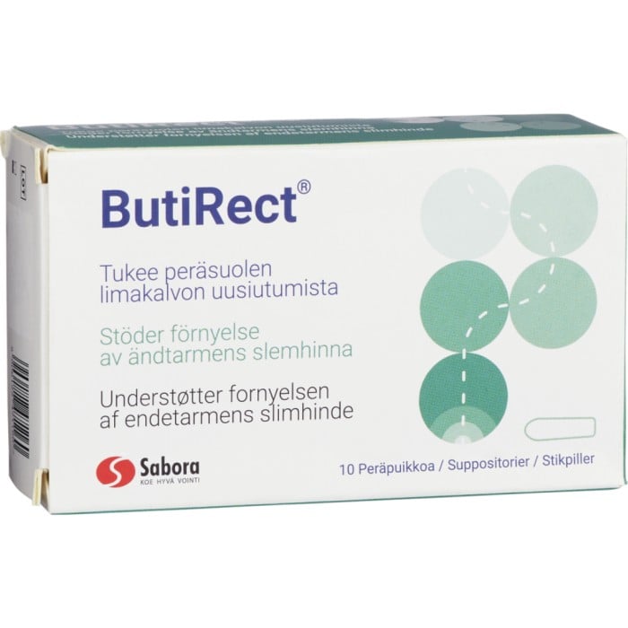 ButiRect 10 suppositorier - mage-tarm > andtarmsbesvar > Ändtarmsbesvär - Apotea