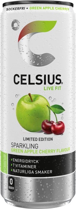 Celsius Green Apple Cherry 250 ml