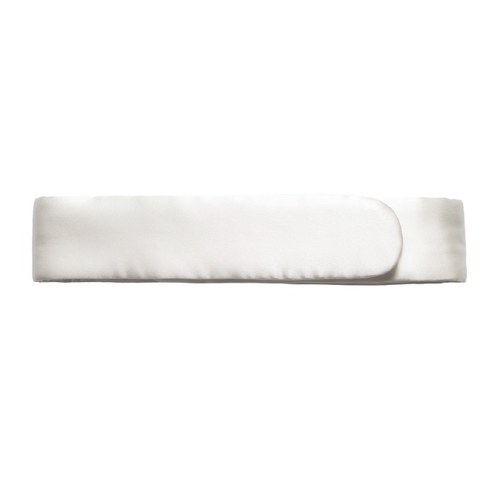 Cloud & Glow Silk Glam Band White