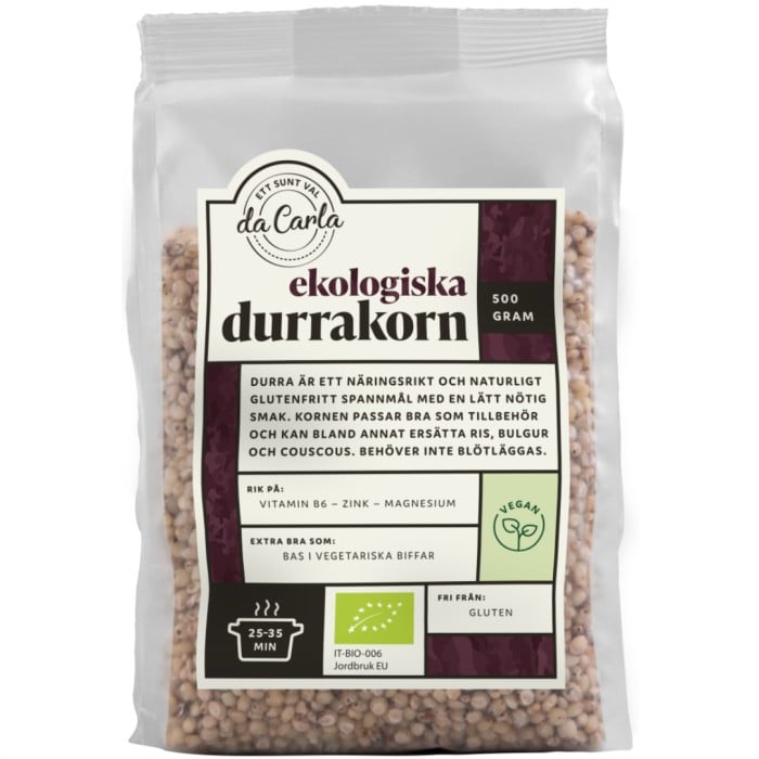 Da Carla Durra-korn 500 g - Bröd & Pasta - Apotea