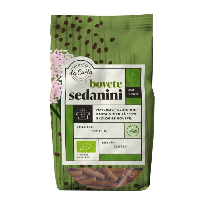 Da Carla Sedanini 100% Bovete 250 g - Glutenfri pasta - Apotea