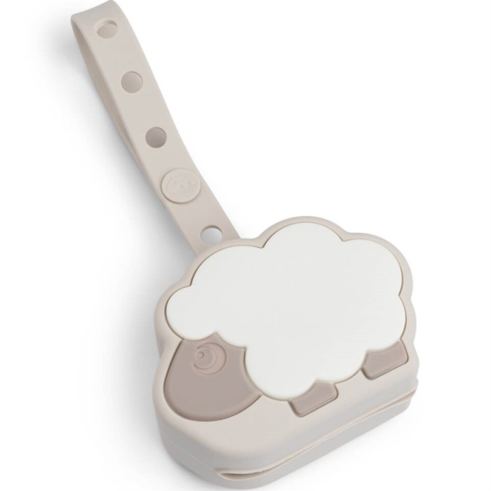 Done By Deer Silicone Pacifier Pouch Sheepy, Sand - Napphållare - Apotea