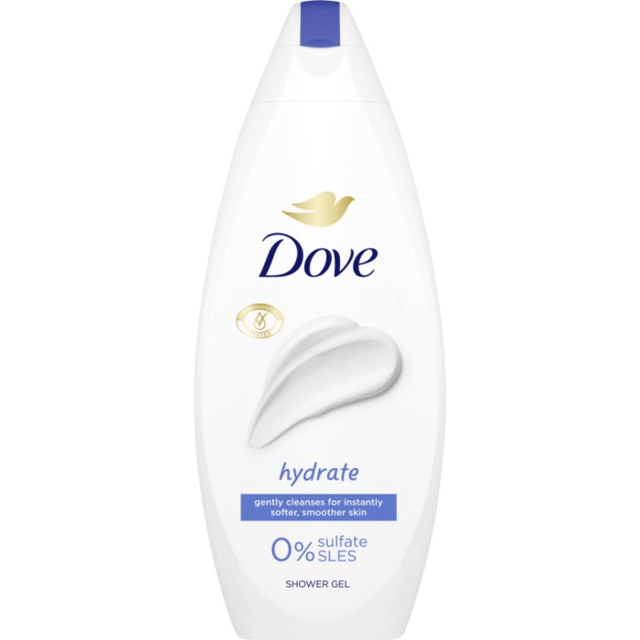 Dove Shower Gel Hydrate 250 ml - Dusch & Duschtvål - Apotea