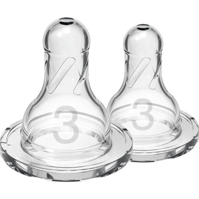 Dr Brown Level 3 Silicone NN Nipple 2-pack - Nappflaskor & Dinappar - Apotea
