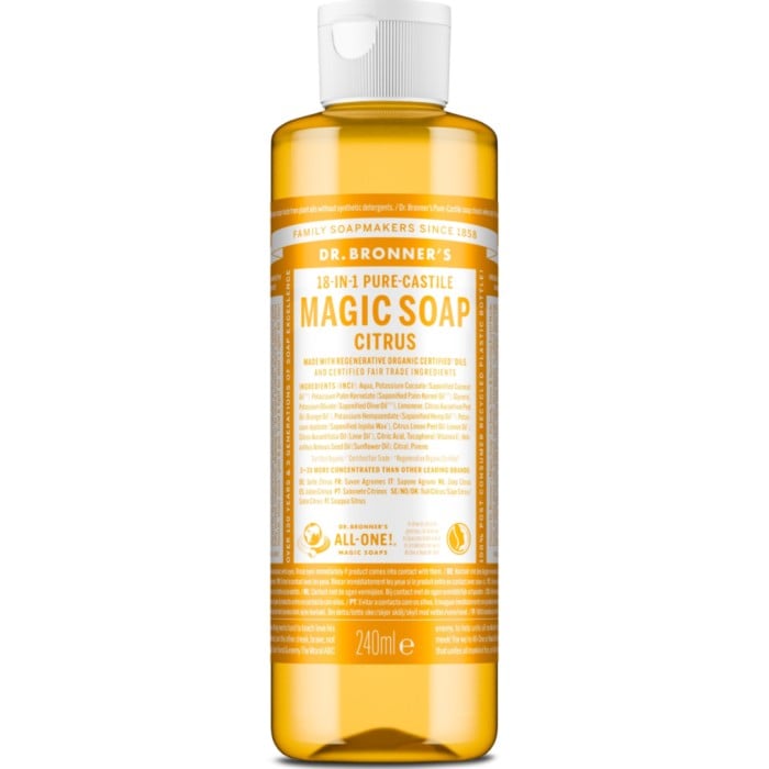 Dr Bronner Citrus Orange Liquid Soap 236 ml - Hud- & kroppsvårdsprodukter - Apotea