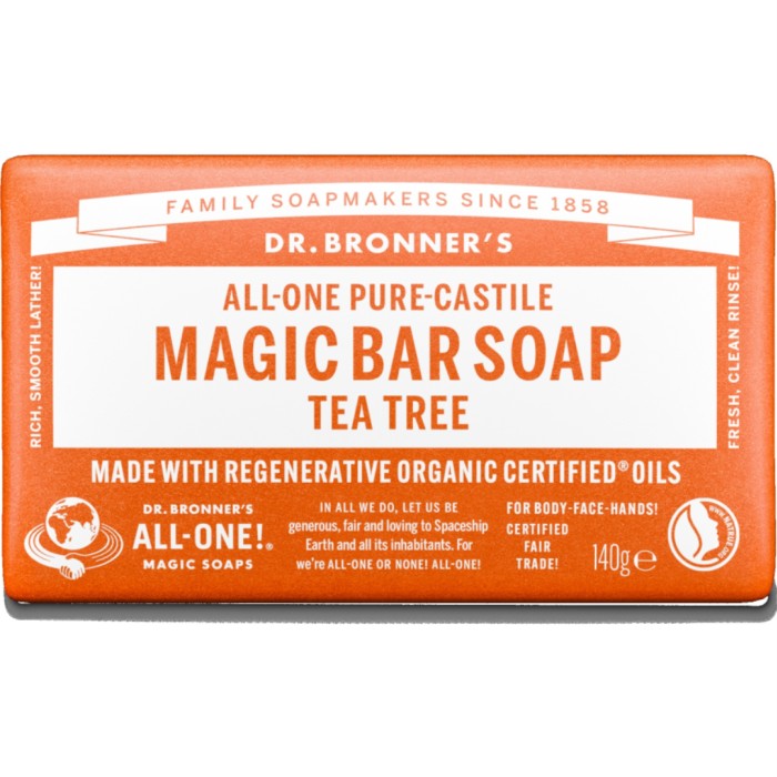 Dr Bronner Tea Tree Bar Soap - Handtvål - Apotea
