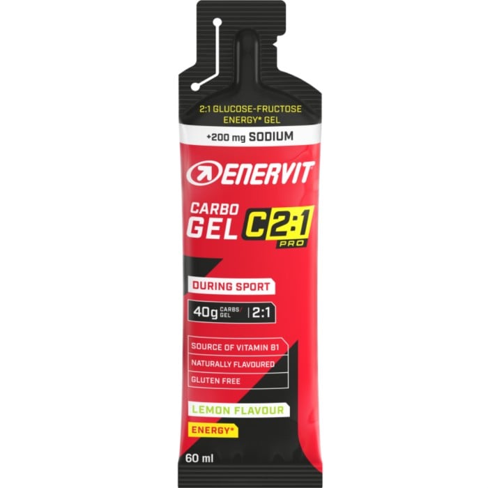 Enervit C2:1 Carbo Gel Lemon Sodium 60 ml - Energitillskott - Apotea