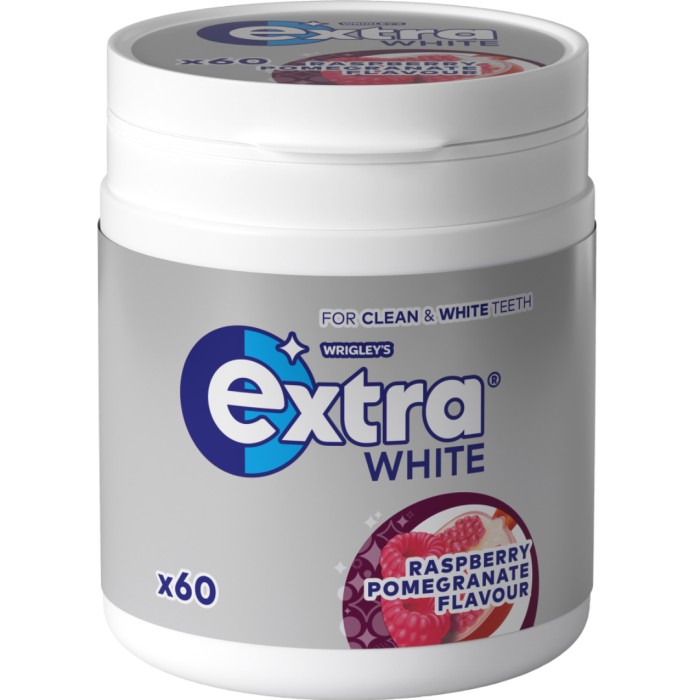 Extra White Raspberry Pomegranate 60 bitar - Tuggummi - Apotea