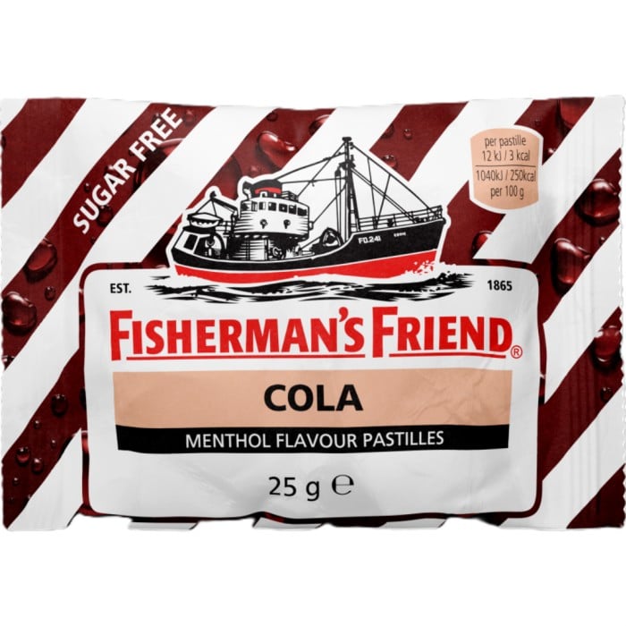 Fisherman's Friend Cola Sockerfri 25 g - Halstabletter - Apotea
