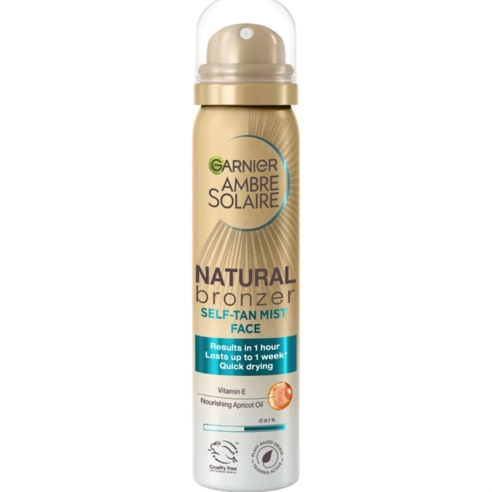 Garnier Ambre Solaire Natural Bronzer Self Tan Mist Face 75 ml - Brun utan sol - Apotea