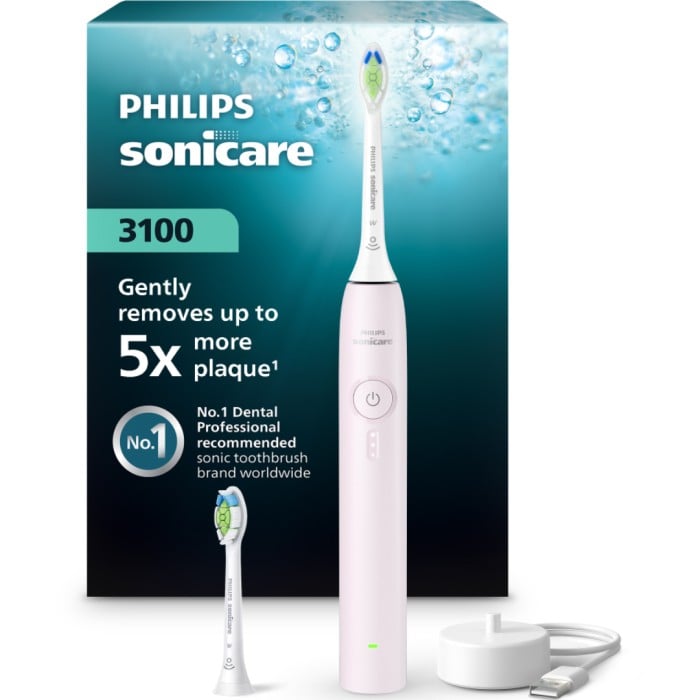 Philips Sonicare HX4032/03 3100 Series eltandborste, Ljusrosa - Eltandborstar - Apotea