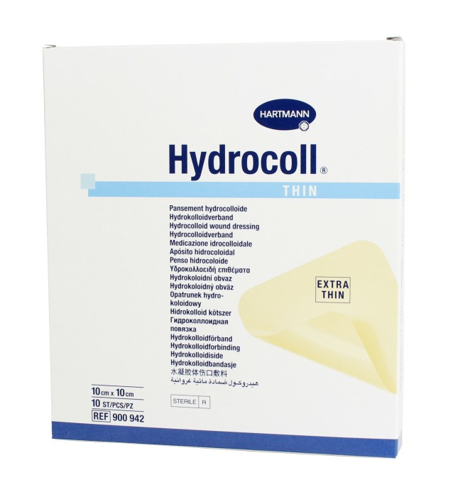 Hydrocoll thin plattor 10x10 cm 10 st - Kompresser & Snabbförband - Apotea