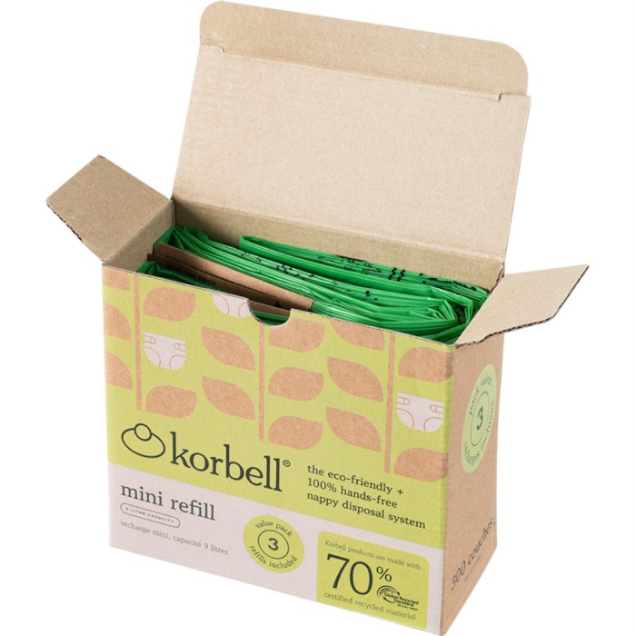Korbell Mini Refill 3-pack - Blöjhinkar och refiller - Apotea