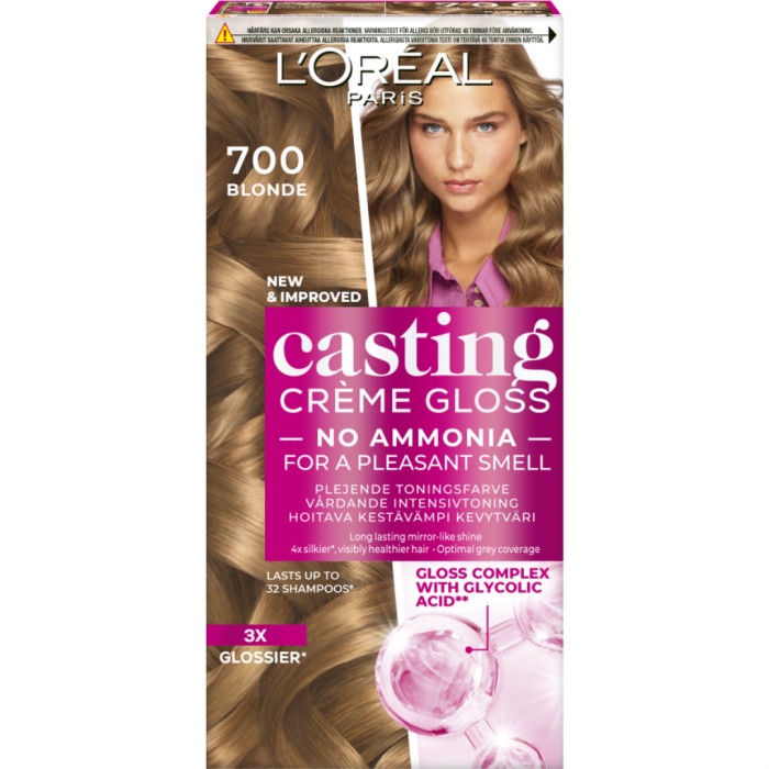 L'Oréal Paris Casting Crème Gloss 700 Blonde - Hårfärg - Apotea