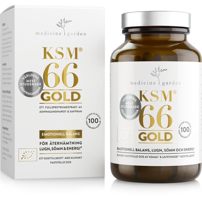 MedicineGarden KSM66 GOLD EKO 100 kapslar - Kosttillskott - Ashwagandha - Apotea