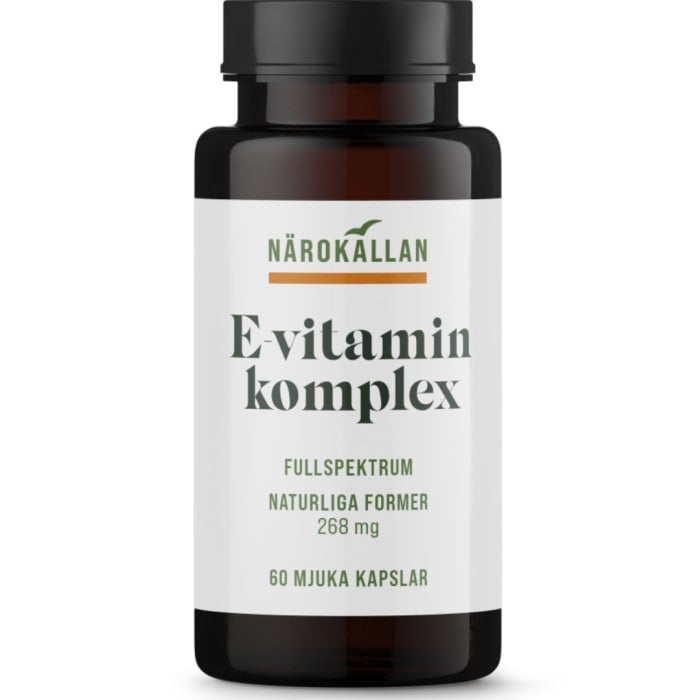 Närokällan E-vitaminkomplex 400IE 60 kapslar - E-vitamin - Apotea
