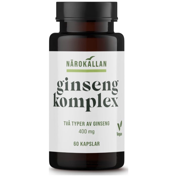 Närokällan Ginseng Komplex 60 kapslar - Kosttillskottkomplement - Apotea