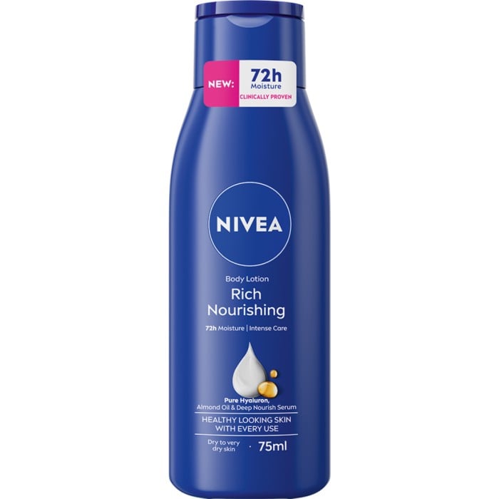 NIVEA Bodylotion Rich Nourishing Body Lotion 75 ml - Hudkräm & Bodylotion - Apotea