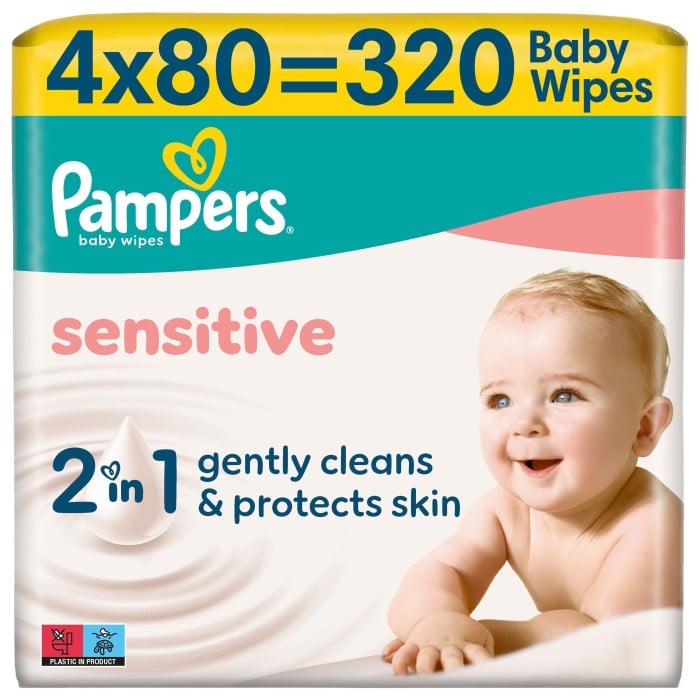 Pampers Sensitive Våtservetter 320 st - Våtservetter & Tvättlappar - Apotea