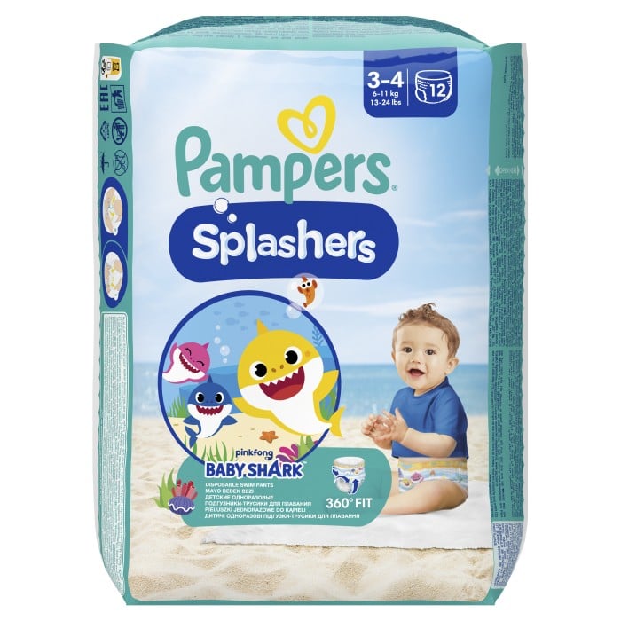 Pampers Splashers Swimpants S3-4 (6-11 kg) 12 st