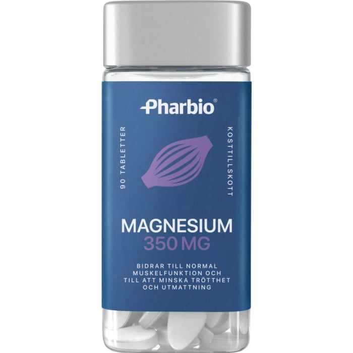 Pharbio Magnesium 350 mg 90 st - Vitaminer-Mineraler - Magnesium - Apotea