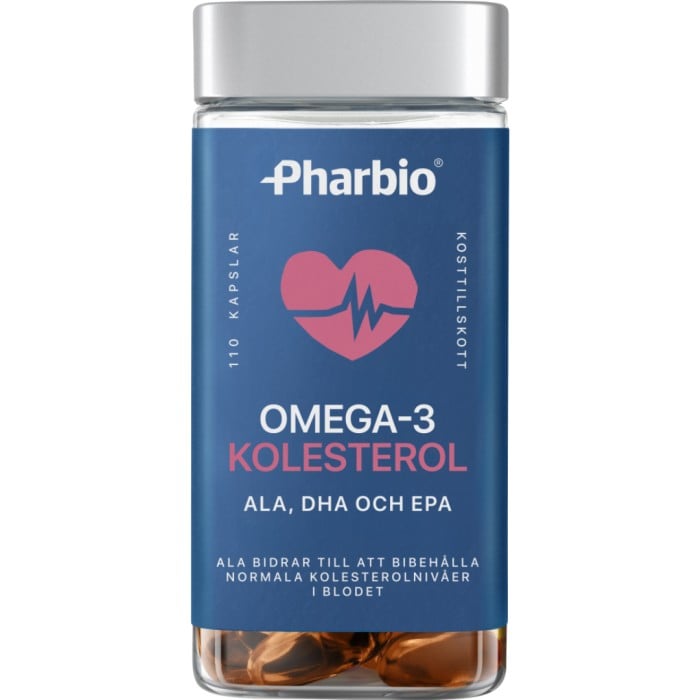 Pharbio Omega-3 Kolesterol 110 kapslar - Kosttillskott - Omega-3 & Fettsyror - Apotea
